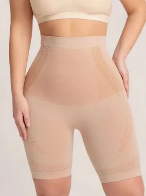 ✨Shapermint Essentials Everyday Empower Jacquard Sz 2XL Beige Shaper Shorts✨ thumbnail 1