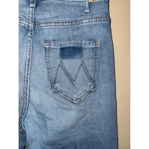 Mother The Hustler Ankle‎ Fray High Rise Flare Jeans Light Blue WashSz 24 thumbnail 7