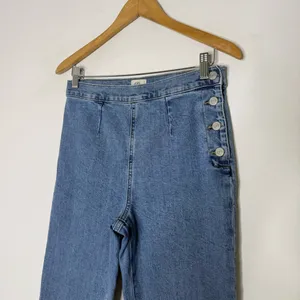 J.Crew Slim Wide-Leg Sailor Jeans Atlantic Wash High-Rise Size 27 thumbnail 3