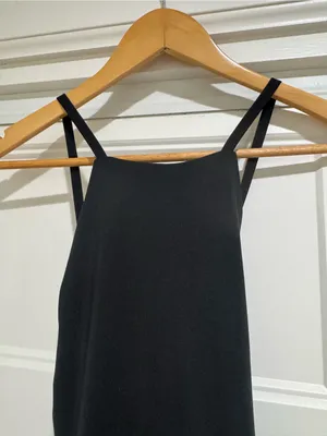 Madewell Flex Fitness Dress in Black Size Small thumbnail 6