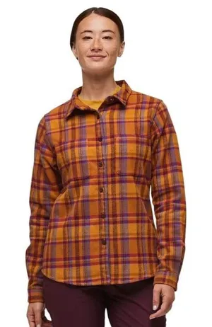 Cotopxi Women’s Mero Organic Cotton Flannel Shirt Longsleeve in Plaid M thumbnail 1