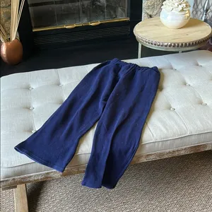 Basic Editions 100% Cotton Navy Blue Drawstring Sweatpants Size Small thumbnail 8