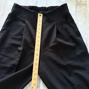 Halara High Waisted Shirred Pocket Tapered Straight Leg 7/8 Length Work Pants M thumbnail 9