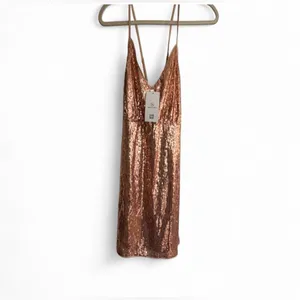 NEW Sparkly Sequin Mini V Neck Spaghetti Strap Sexy Glitter Party Club Dress 2X thumbnail 4