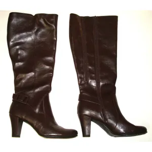 New Womens 10.5 A2 Aerosoles Dark Brown Money Role Knee High Tall Boot Wide Calf thumbnail 1