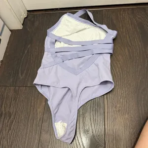 Free People Women’s XS Purple Lavender Shadow Boxer Bodysuit thumbnail 2