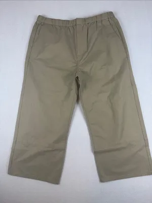 Vince Cotton Blend Parachute utility cropped Pants in olive-Khaki Size: XL thumbnail 1