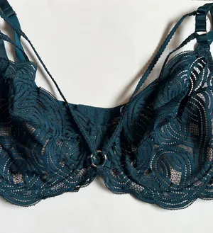 Rougegorge BlueGreen Sexy Lace Underwire Bra. Size FR 95E/ EUR 80E / US 36D thumbnail 9