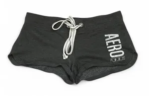 Aeropostale Y2K Vintage Micro Mini Low Rise Spell Out Logo Booty Bimbo Shorts Sweats Beach Surf #Mcbling #Preppy #Festival #Summer Grey XS Measurement in pics thumbnail 1