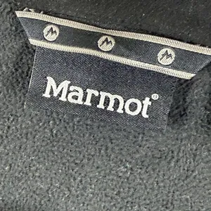 Marmot Womens Black Hooded Softshell Vest Faux Fur Trim Fleece Lined Small thumbnail 2