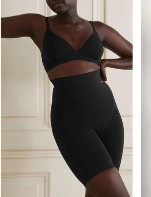 SKIMS Fits Everybody Crossover bralette Onyx black size large thumbnail 4