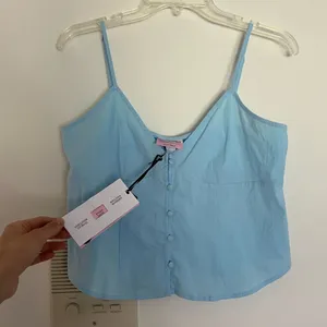 Free People New light blue tank thumbnail 1