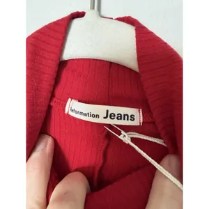 Reformation Jeans Maya Cherry Red Ribbed Turtleneck Mini Dress Long Sleeves XS thumbnail 8