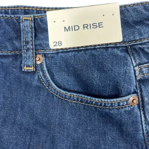 Abercrombie & Fitch Bubble Hem Denim Micro-Mini Jean Skirt 28" Dark Wash Y2K NEW thumbnail 6