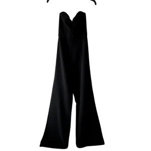 Nookie Black Diamond Strapless Wide Leg Jumpsuit size XS Black J1 thumbnail 3