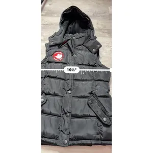 Canada Weather Gear Black Hooded Puffer Vest Womens Size Small thumbnail 5