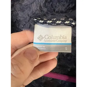 NWTS Women's Columbia Copper Crest Quilted Novelty Jacket Small Black Fleece‎ thumbnail 6