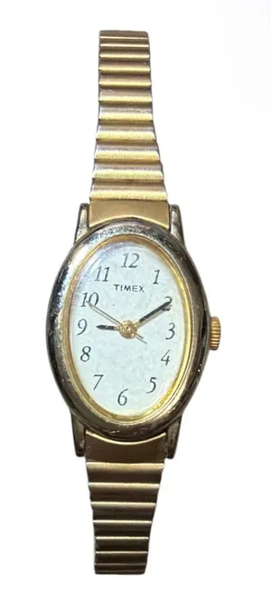 Timex Women's Cavatina Gold-Tone Expansion Band Watch thumbnail 1