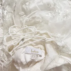 Lulus Ethereal Elegance White Embroidered Lace-Up Maxi Dress size XXS thumbnail 5
