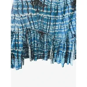 Free People Peplum Crisscross Oversized Abstract Artsy Beach Back Tank Top SZ XS thumbnail 4