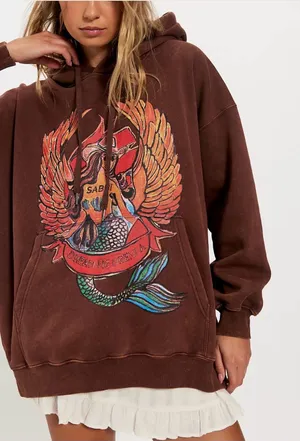 Free People THE BRENDA ENERGY MOODIE - CHOCOLATE thumbnail 1