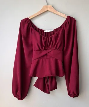 Lola Long Sleeve Crossover Top / Altard State / Size XS thumbnail 2