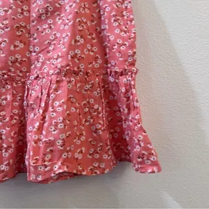 Billabong x Salty Blonde Upside Pink Floral Print Ruffle Linen Mini Skirt‎ thumbnail 6