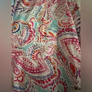 Lauren Ralph Lauren Paisley Pajama Top S thumbnail 5