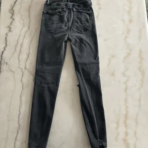 American Eagle Outfitters High Rise Black Jeans Lu(x)e Skinny Jeans Size 000 thumbnail 4