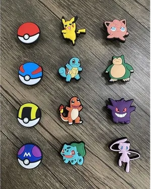 Pokemon Characters Video Games Charm For Crocs Shoe Charms - 12 Pieces thumbnail 1
