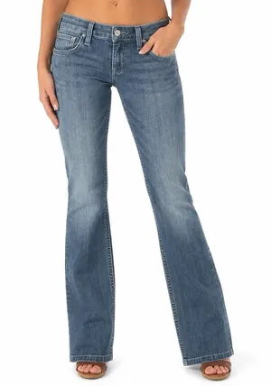 7 For All Mankind A Pocket Jeans Bootcut Flare Low Rise Y2K Denim Size 27 thumbnail 1