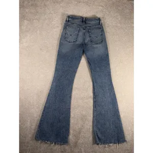 Hudson Flare Jeans 25 Blue Distressed Bell Bottom‎ Wide Leg Denim Boho Festival thumbnail 8