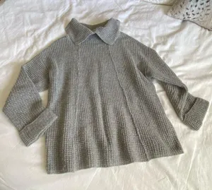 Grey free people sweater thumbnail 2
