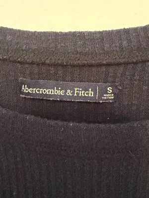 Abercrombie & Fitch Ribbed Tie-Front Top thumbnail 3