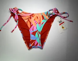 Salt + Cove Multi-Color Tropical Tie-Side Bikini Bottoms thumbnail 1