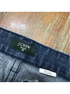 J Crew Blue Denim Straight Leg Jeans Size 27 Short thumbnail 4