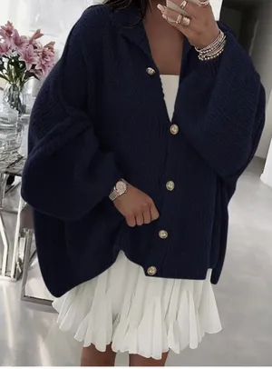 Pretty Garden Button Up Collar Cardigan Sweater thumbnail 2