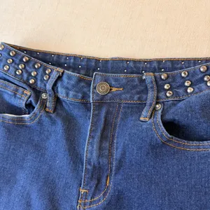 Vigoss Studded Wide Leg Jeans Womens 3/26 Blue thumbnail 4