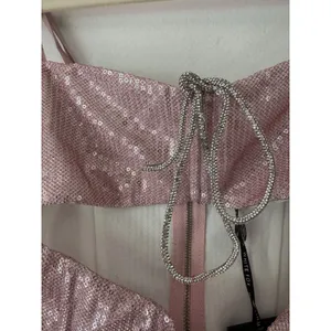 NWT White Fox Can’t Slow Down Bustier Top Pink Sequins Size XS thumbnail 4