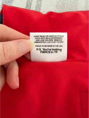 Tiger Friday Red Chevron Sports Bra Crop Top Size Adult Small Sporty Cheer Dance thumbnail 5