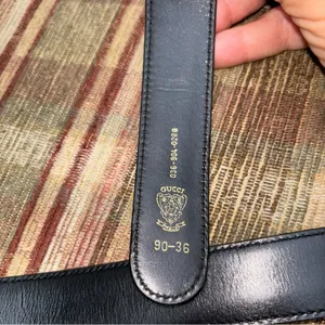 Gucci vintage skin belt 36 gorgeous burgundy thumbnail 3