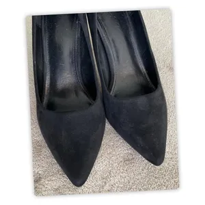 Laicigo Black suede pointed toe‎ kitten heels #heels #suede, size: 8 thumbnail 4