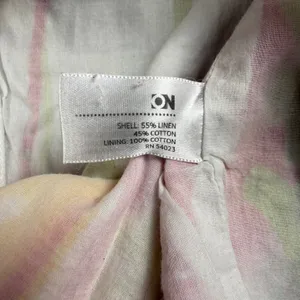 Old Navy Strapless Floral Maxi Dress‎ Women Medium Linen Blend Boho Summer thumbnail 5