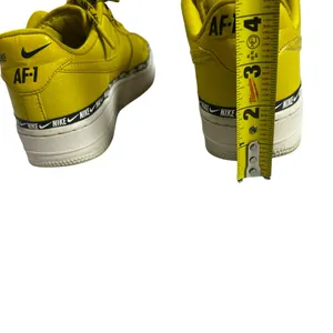 Nike Jordan Air Force 1 Low Yellow Black Logo Tape Sneakers Women’s Size 6.5 thumbnail 14