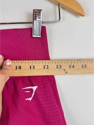 Gymshark Vital Seamless 2.0 Shorts Pink Marl High Waisted Workout Gym Size M thumbnail 12