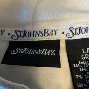 St. John's Bay Gray Zip-Up Hoodie thumbnail 5