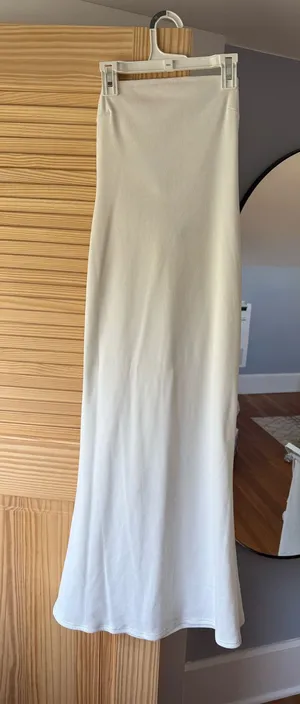 White Strapless Princess Polly Dress thumbnail 1
