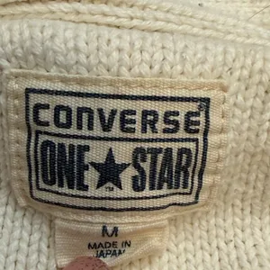 Converse One Star Women’s Cable Knit Sweater Medium Long Sleeve V-Neck Pullover thumbnail 2