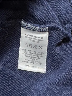 Mayfair The Label Be The Effect Butterfly Hoodie OS Navy Oversized thumbnail 6