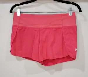 Lululemon Speed Up Shorts Womens 4 Pink Running Athletic Lined 4 Inch thumbnail 1